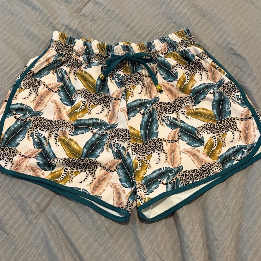 JESS LEA eye of the tiger shorts size small comfy loungewear animal novelty - Picture 3 of 8